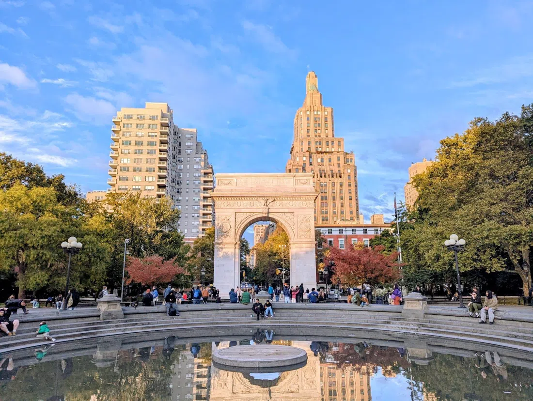 Washington Square Park and the Washington Square Arch, New York