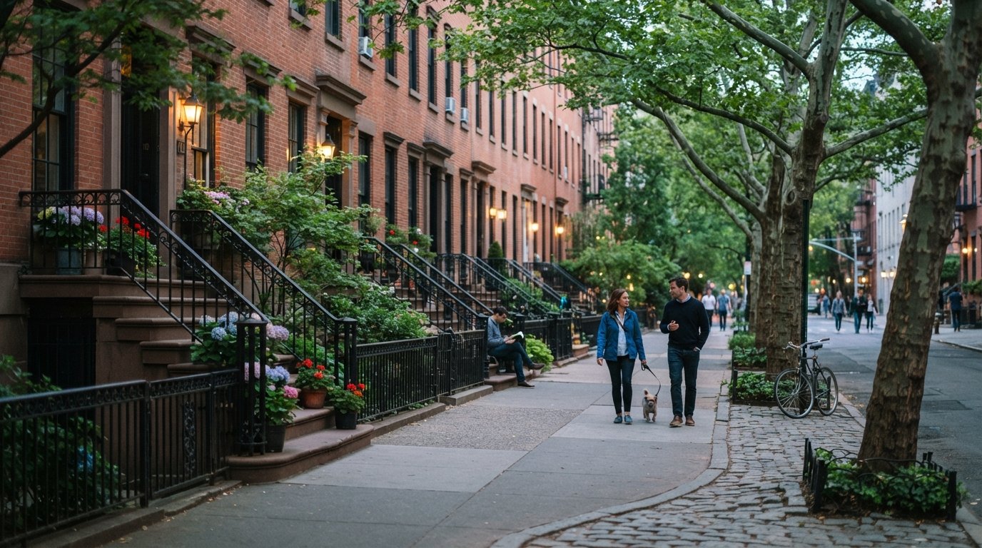 West Village, New York: kronkelige straatjes, serieuze tafels en oude geesten